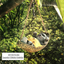 Load image into Gallery viewer, Creative Cute Frogs Cat Dog Resin Lying Santa Claus Statue Garden