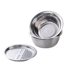 Load image into Gallery viewer, Stainless Steel Drain Pot Food Chopper Vegetable Cutter