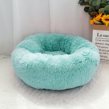 Load image into Gallery viewer, Pet Dog Bed Warm Fleece Round Dog Kennel House Long Plush