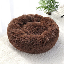 Load image into Gallery viewer, Pet Dog Bed Warm Fleece Round Dog Kennel House Long Plush
