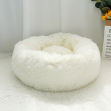 Load image into Gallery viewer, Pet Dog Bed Warm Fleece Round Dog Kennel House Long Plush
