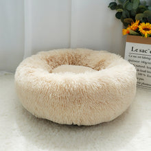 Load image into Gallery viewer, Pet Dog Bed Warm Fleece Round Dog Kennel House Long Plush
