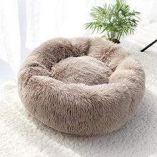 Load image into Gallery viewer, Pet Dog Bed Warm Fleece Round Dog Kennel House Long Plush

